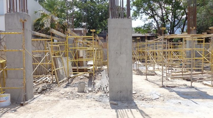 Avanza construcción de proyecto vertical de 12 niveles
